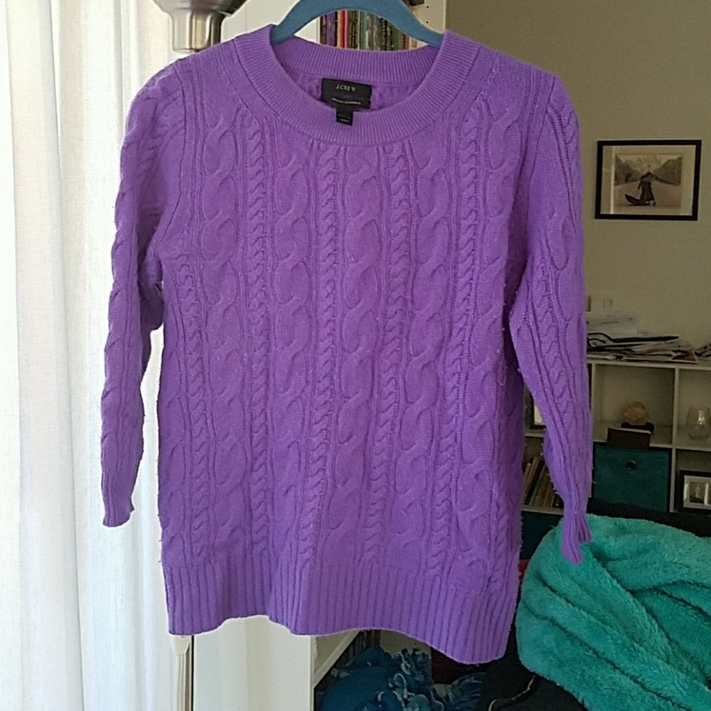 Purple Cashmere Sweater